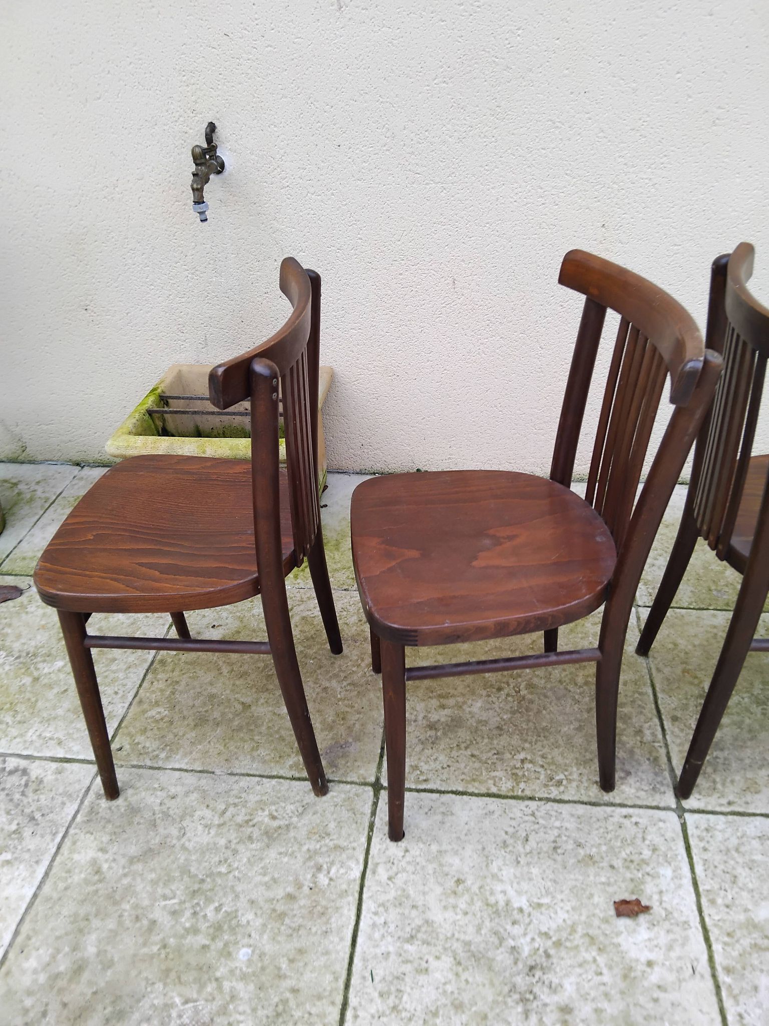 4 chaises bistrot vintage