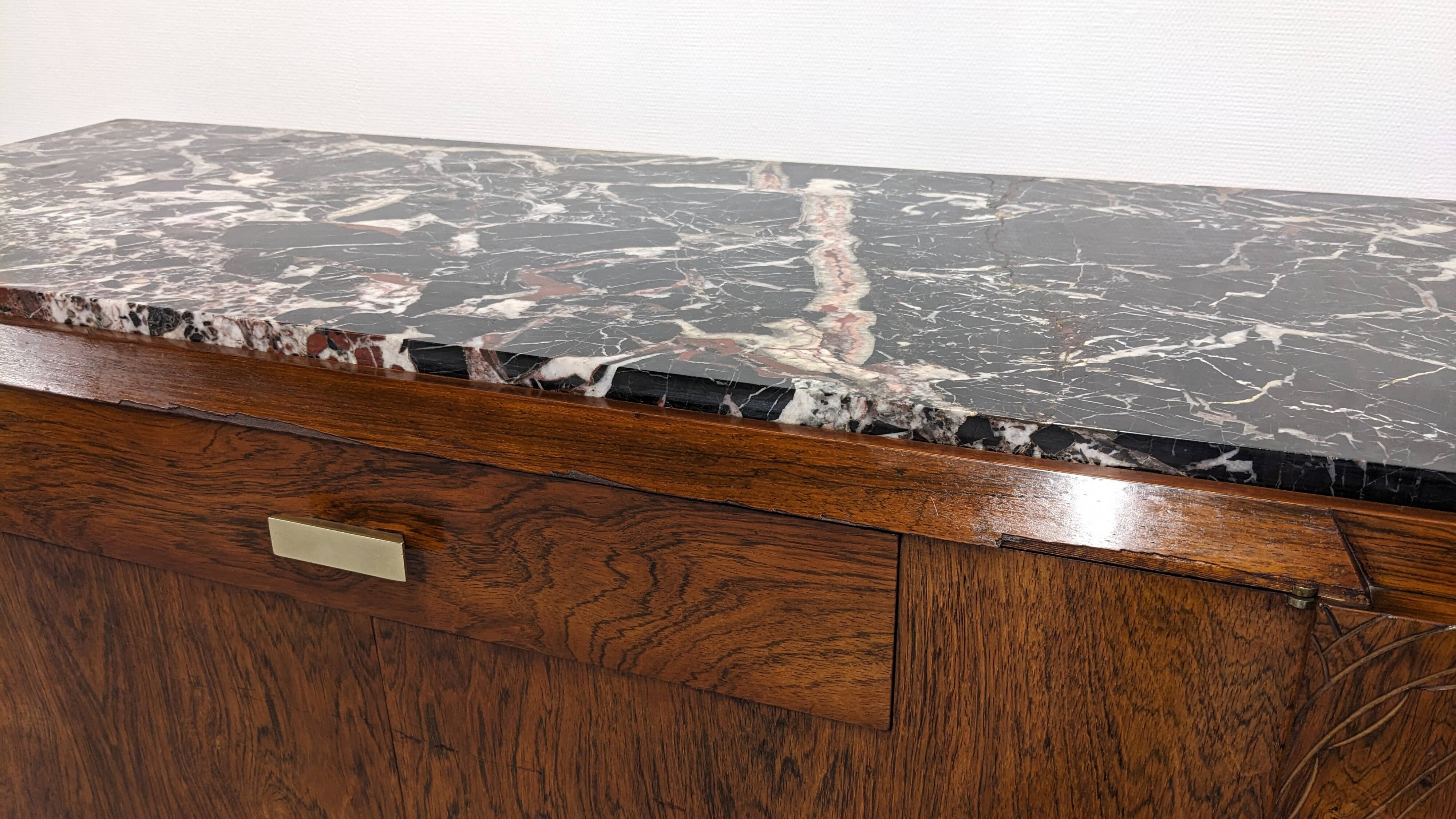 Buffet Art déco en palissandre, France vers 1920