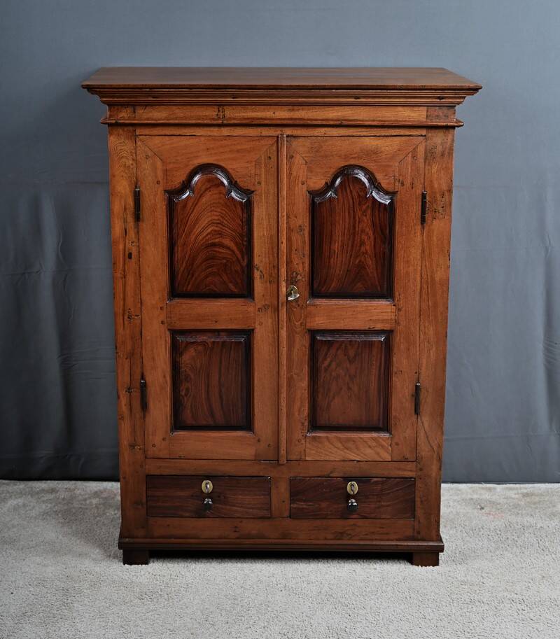 Small Teak and Rosewood Spice Cabinet, Pondicherry, India – Late 19th Century
