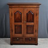 Small Teak and Rosewood Spice Cabinet, Pondicherry, India – Late 19th Century