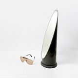 Tabletop 'Lipstick' Mirror in Glossy Grey Made in Italy, 1970s