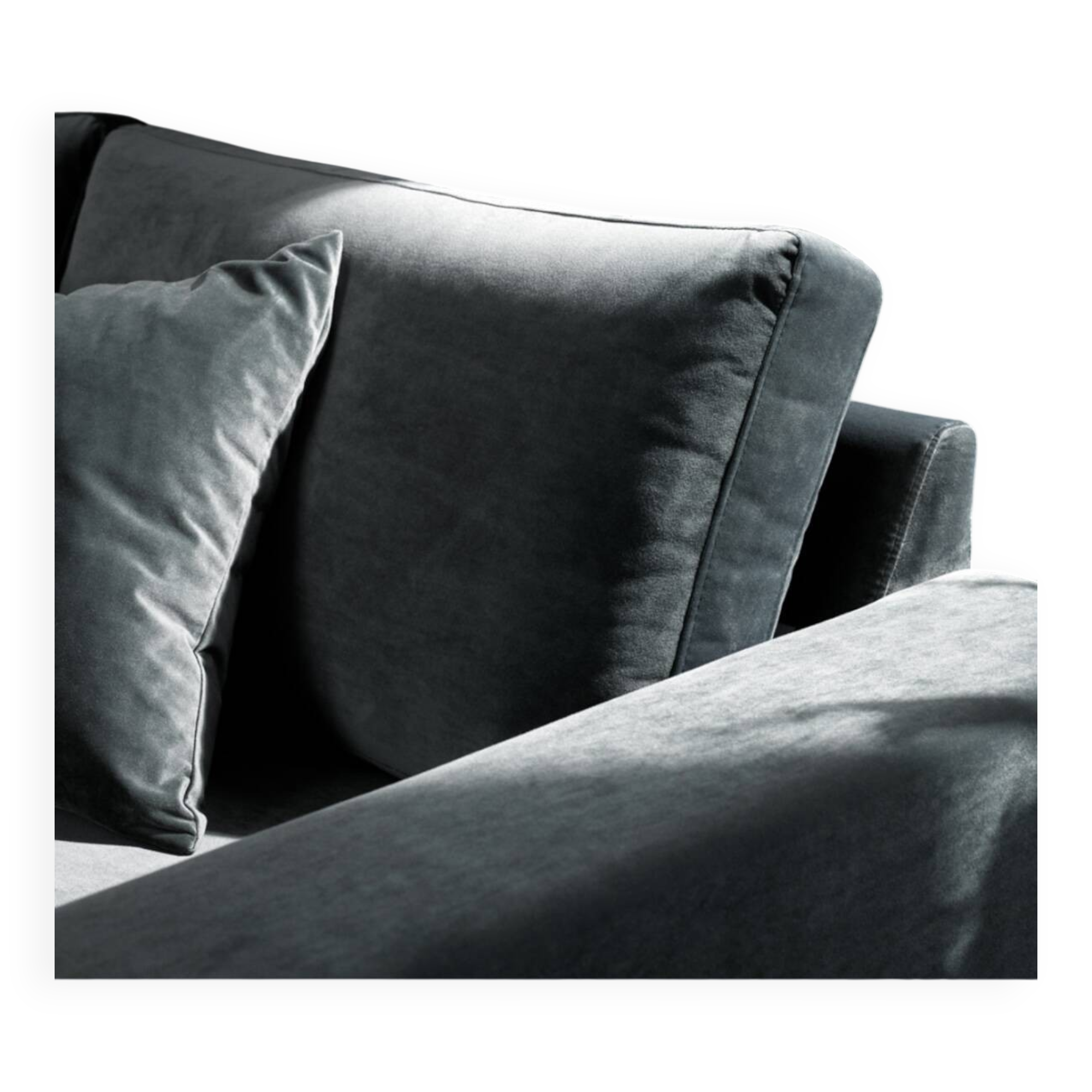 Canapé Boconcept vert velvet 2,5 places