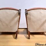 Paire de Fauteuils en Acajou, époque Restauration – Début XIXe