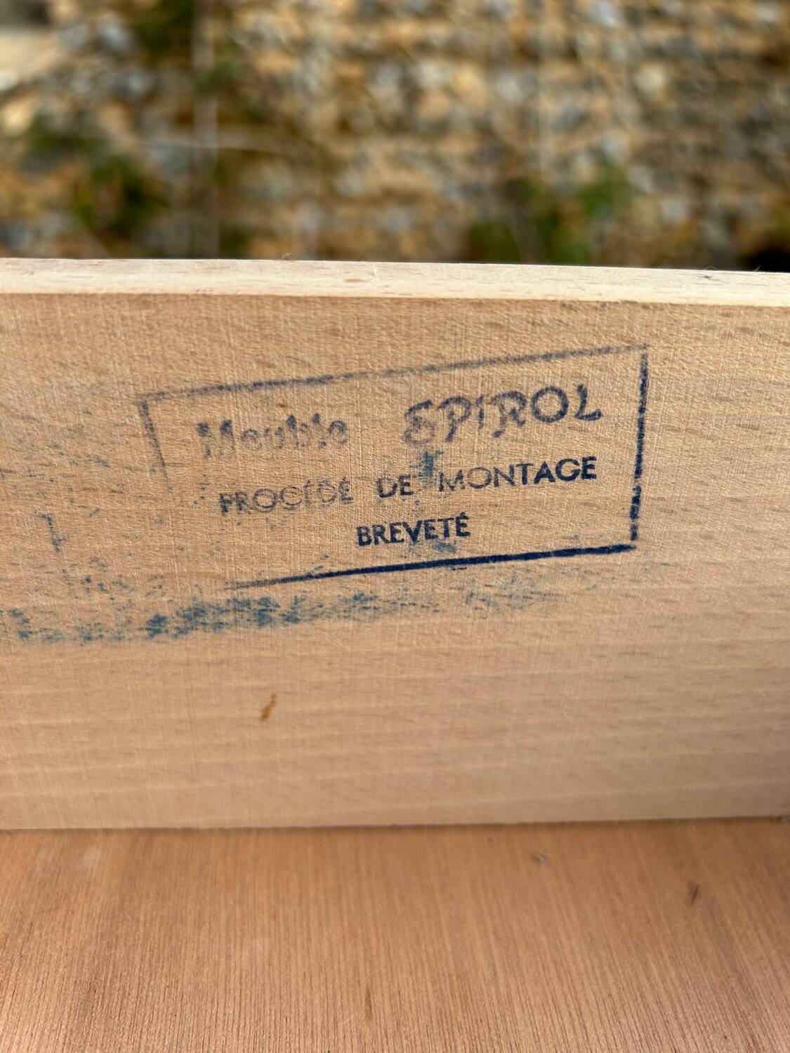 Vintage 1950s desk in light oak