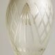 Art Nouveau table lamp in cast brass and engraved glass, 1920s