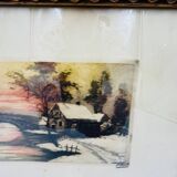 Aquarelle nature morte signé