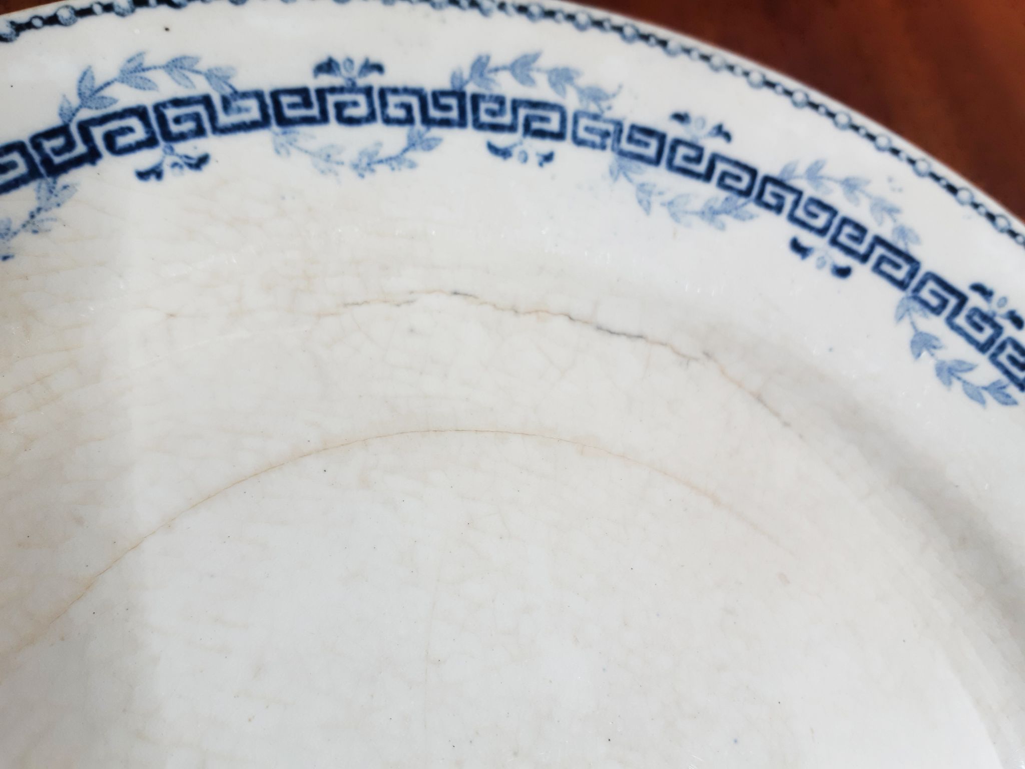 Earthenware dessert plate Terre de Fer , Austerlitz