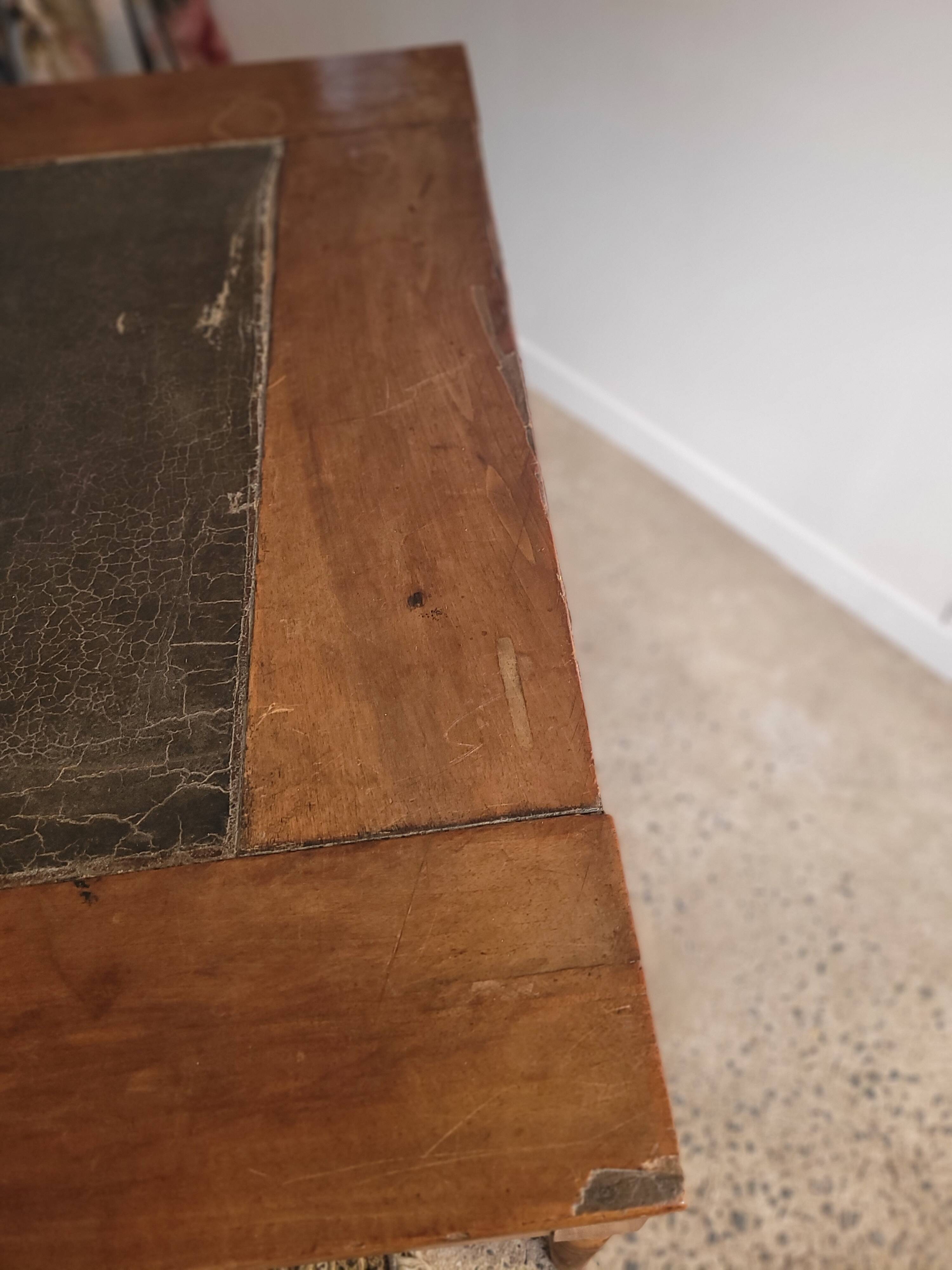 Louis Philippe desk with turned legs