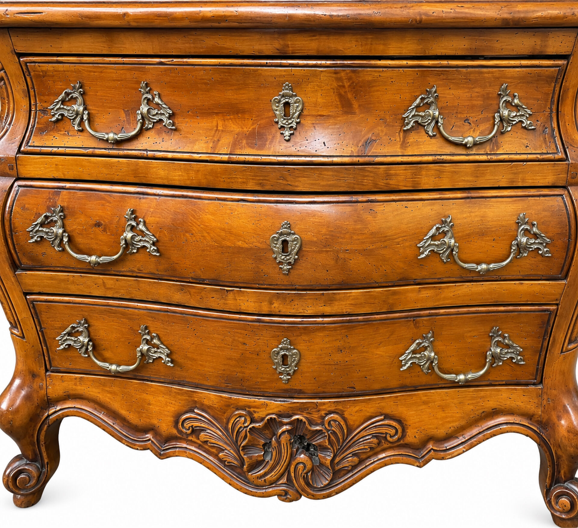 Commode tombeau galbée Louis XV