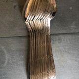 Batch of silver metal tablespoons