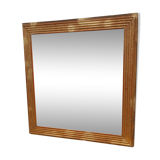 Miroir 19 éme bois et stuk doré 73x71cm