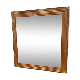 Mirror 19 eme Golden Wood and Stuk 73x71cm