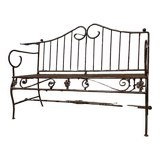 Handcrafted wrought iron garden bench