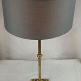 Table lamp with gilded bronze column