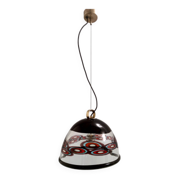 Suspension en verre de Murano vintage par Angelo Barovier pour Barovier & Toso, Italie