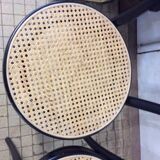Lot de 2 chaises bistrot noires