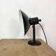 Vintage Industrial Black Enamel Table Lamp from EB, 1950s