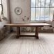 Table de repas chêne 1940 Dudouyt 240cm