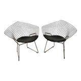 Pair of Diamond armchairs by Harry Bertoia for Knoll vintage