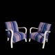 paire de fauteuils clubs art deco