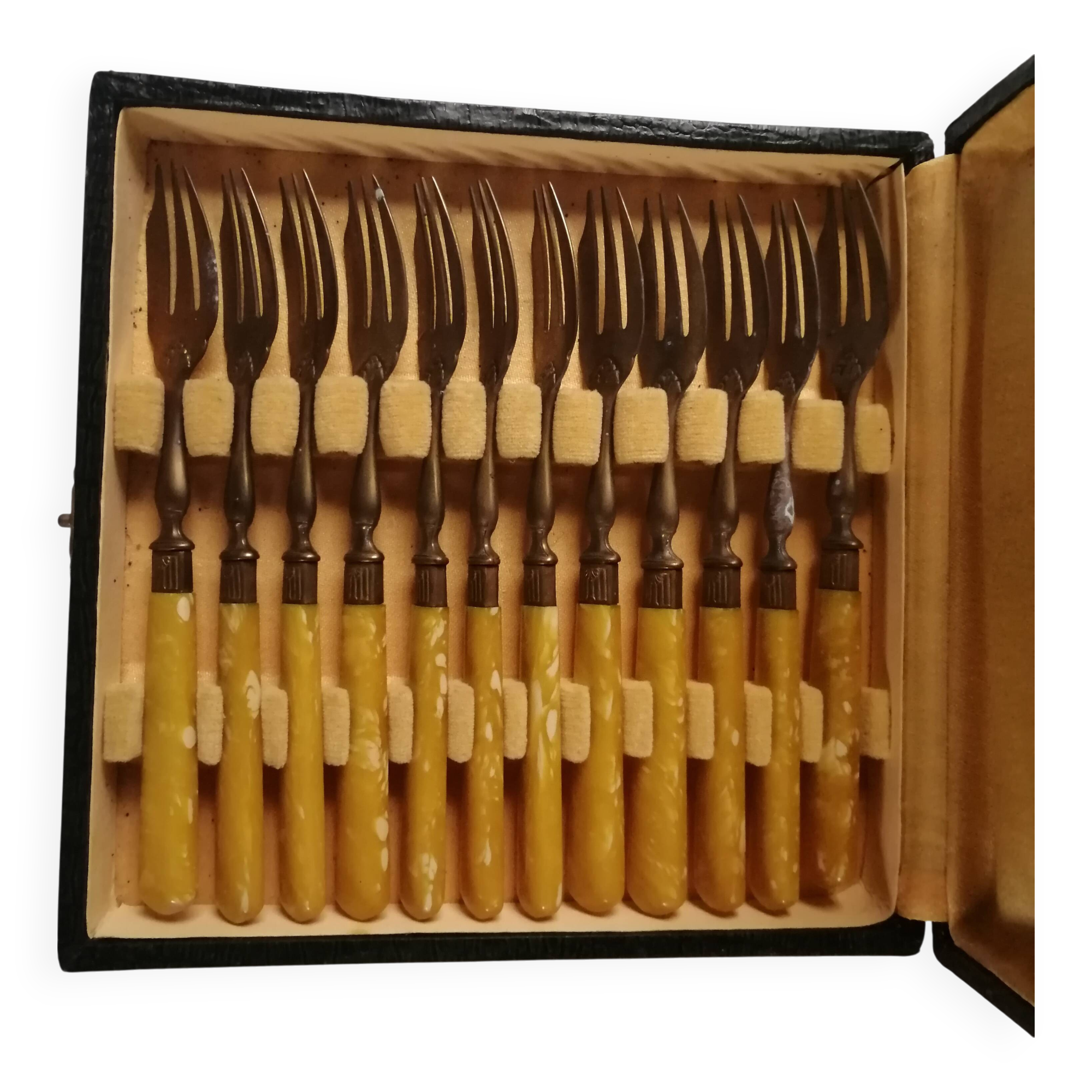 Antique dessert forks