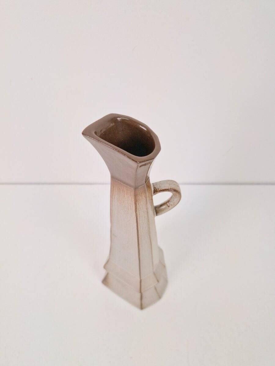 Vase en céramique cubiste, années 1950