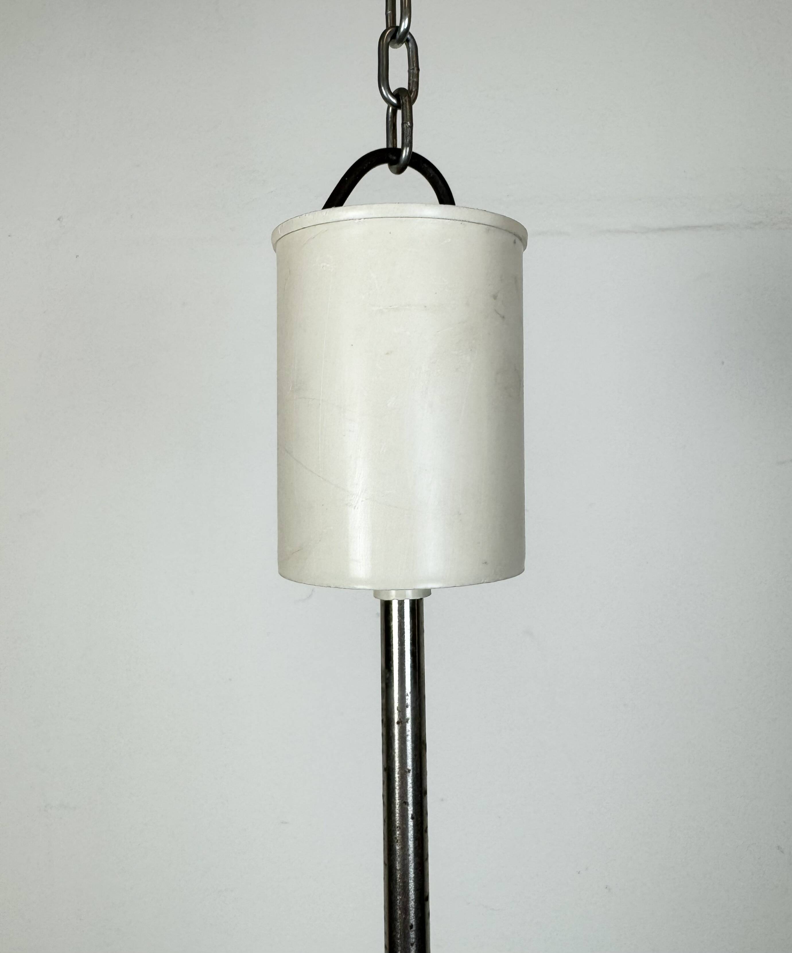 Vintage Chandelier with Milk Glass from Elektrosvit, 1960s