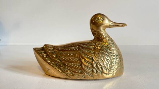 Canard en laiton vintage