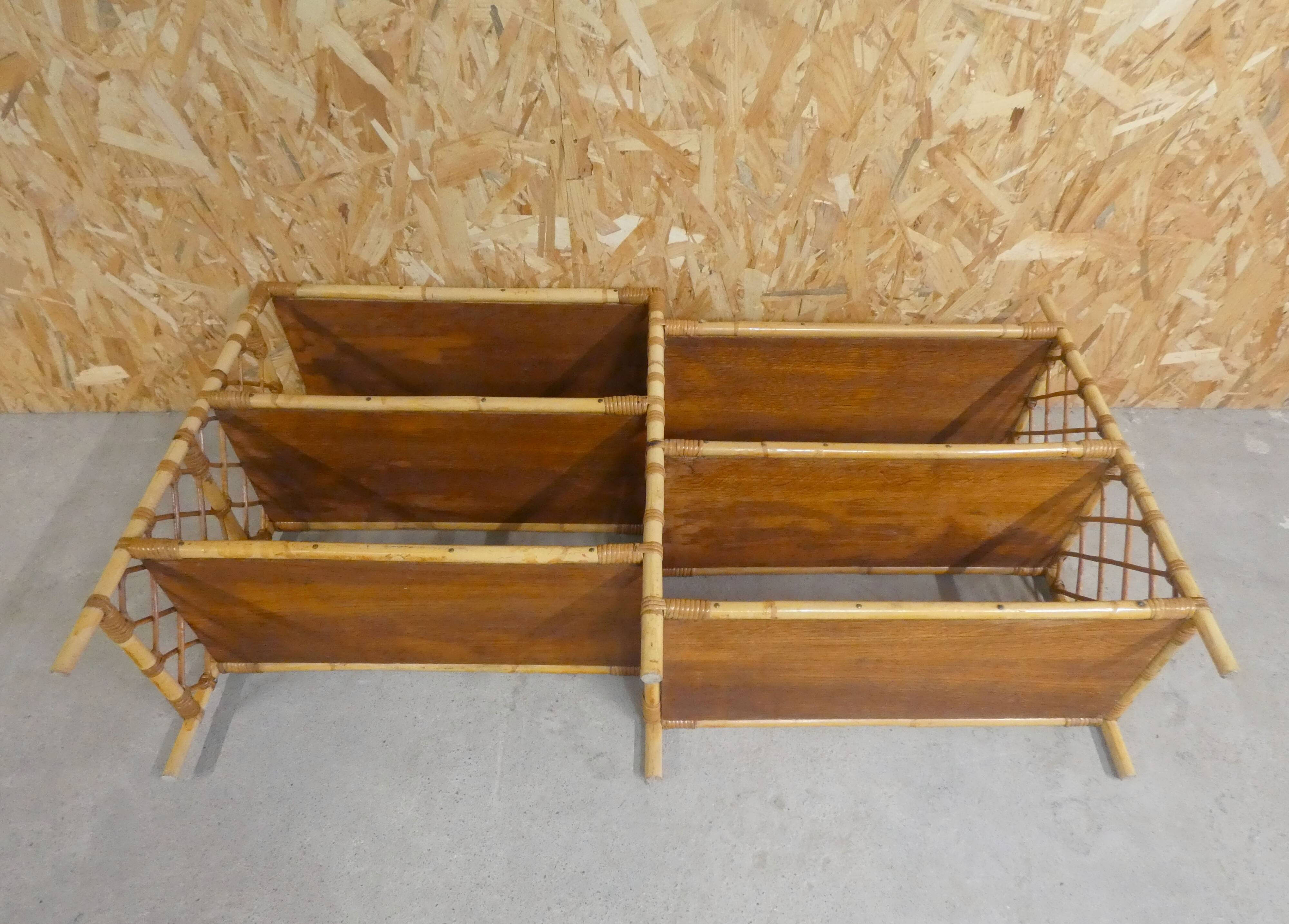 Rattan console shelf sideboard