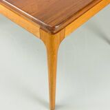 Danish Extendable Solid Teak Dining Table by Glostrup, 1970s