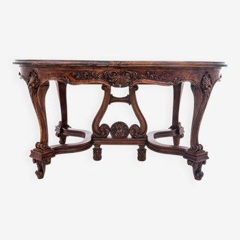 Antique table from the end of the 19th century, Western Europe. After renovation.