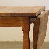 1960s mid-century brutalist Danish coffee table in oak attributed to Kjærnulf