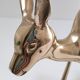 Biche en laiton massif années 80