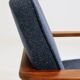 Two Mid Century Armchairs by M. Zieliński, Poland 1960, Navy Tweed