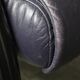 Vintage postmodern leather Italian Memphis lounge armchair