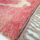 Moroccan Berber carpet Beni Ouarain pink patterned 246x161cm