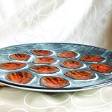 Hand-painted oyster and shellfish presentation plate from Pornic.
