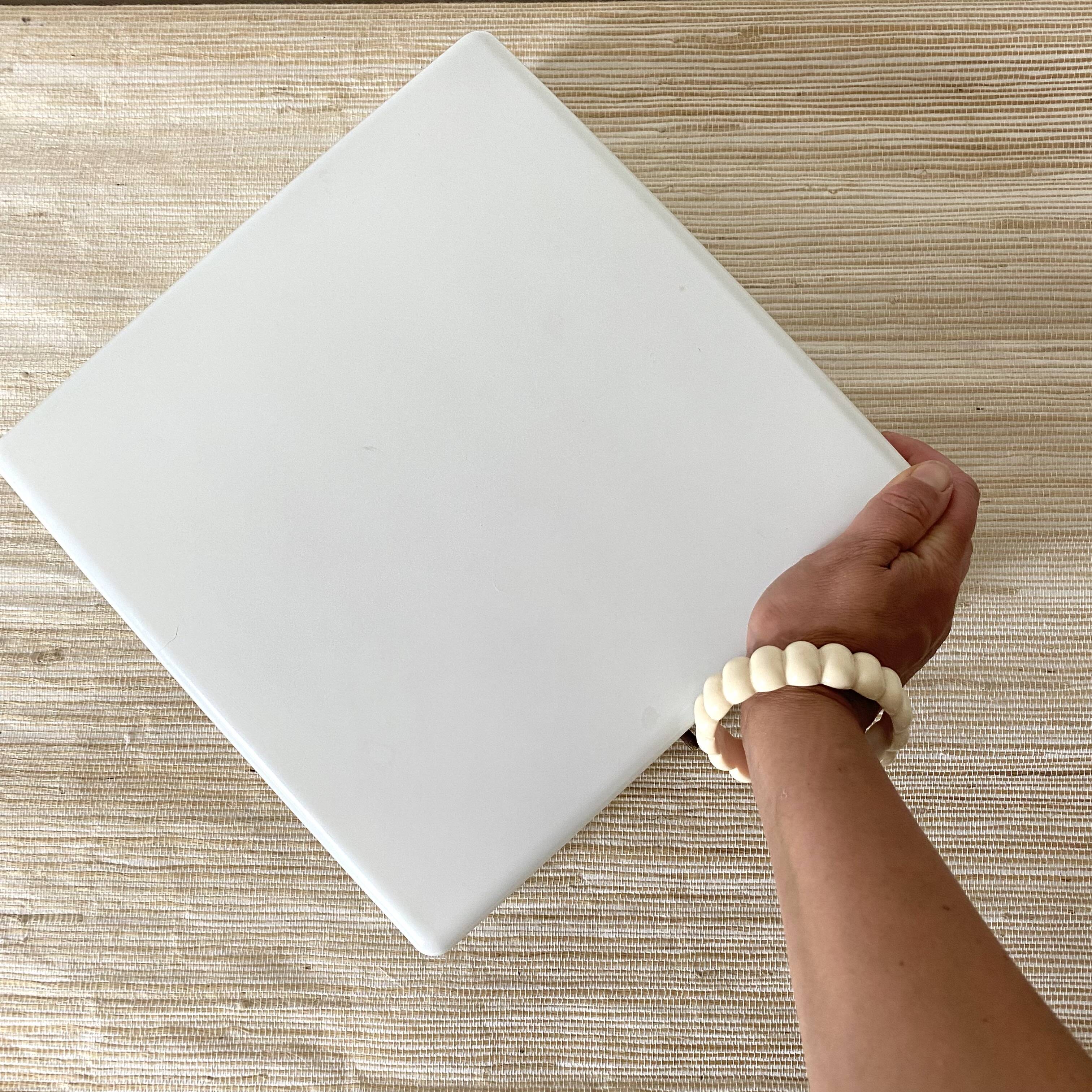 Square holophane ceiling light, industrial style, 1960s