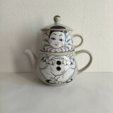 Teapot set and vintage pierrot cup