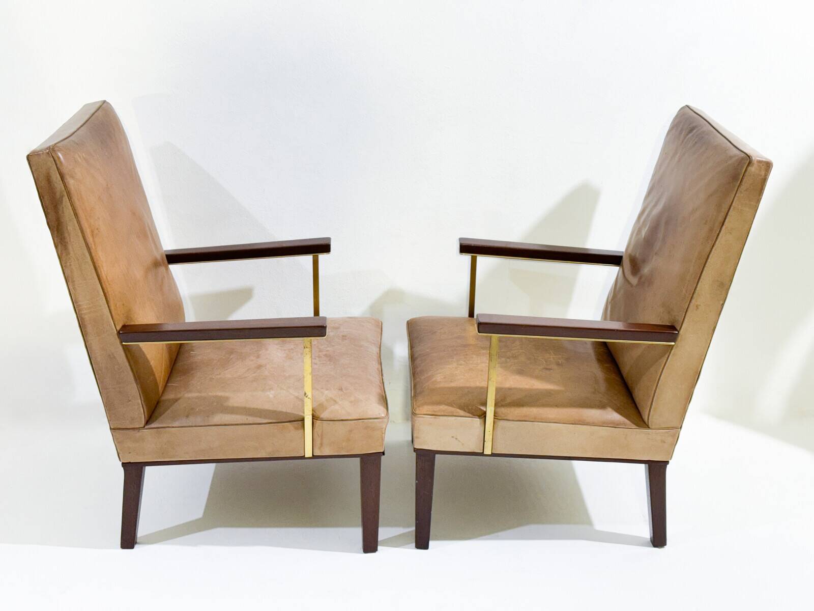 Paire de fauteuils modernes du milieu du siècle, vers 1950