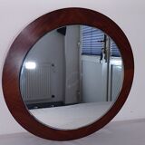 Miroir scandinave vintage en palissandre, années 1970