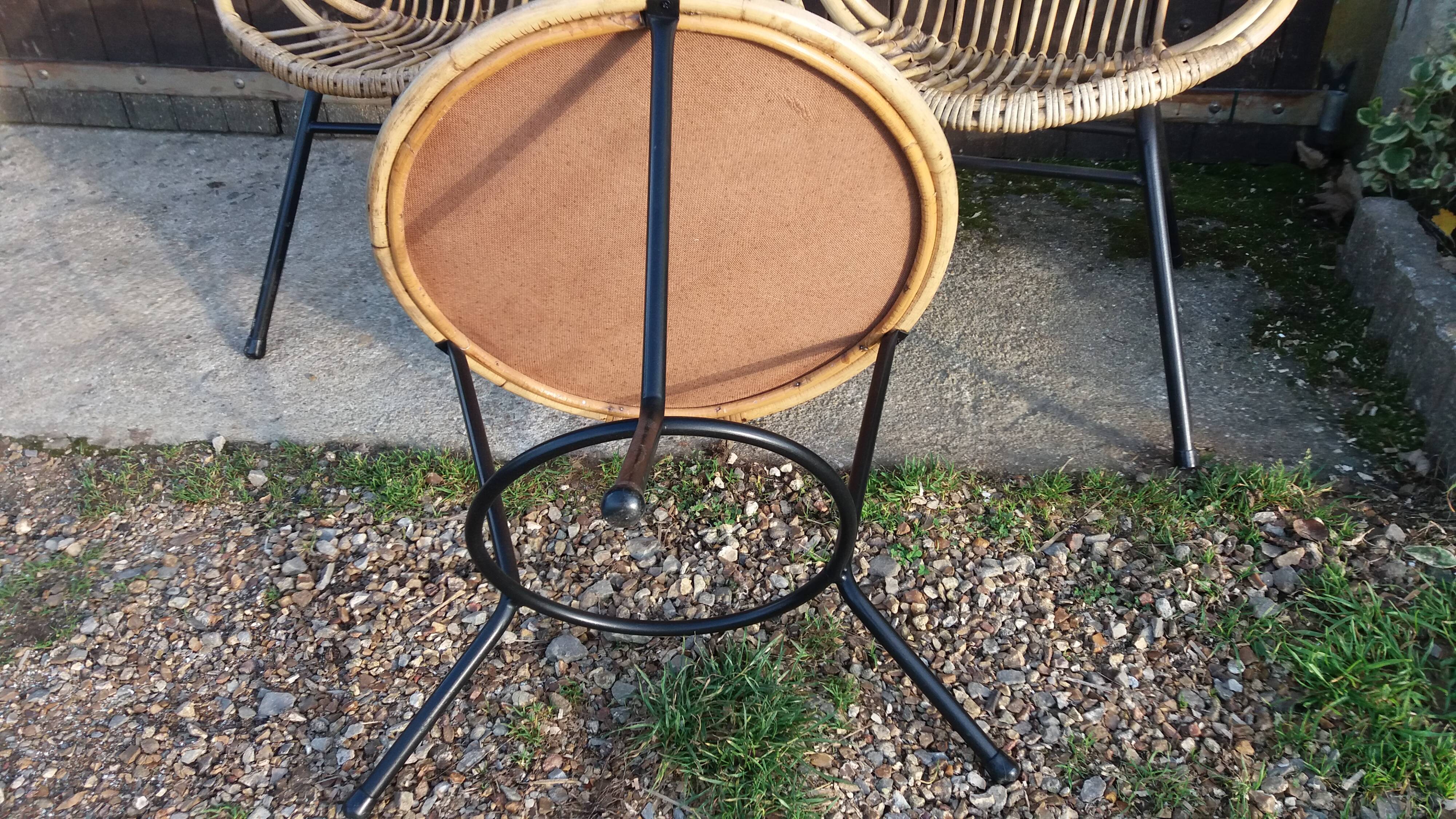 Vintage rattan lounge set