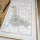Printed in 1889, Meurthe-et-Moselle, old map.