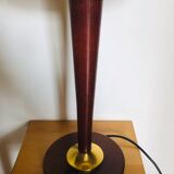 Vintage wooden foot lamp