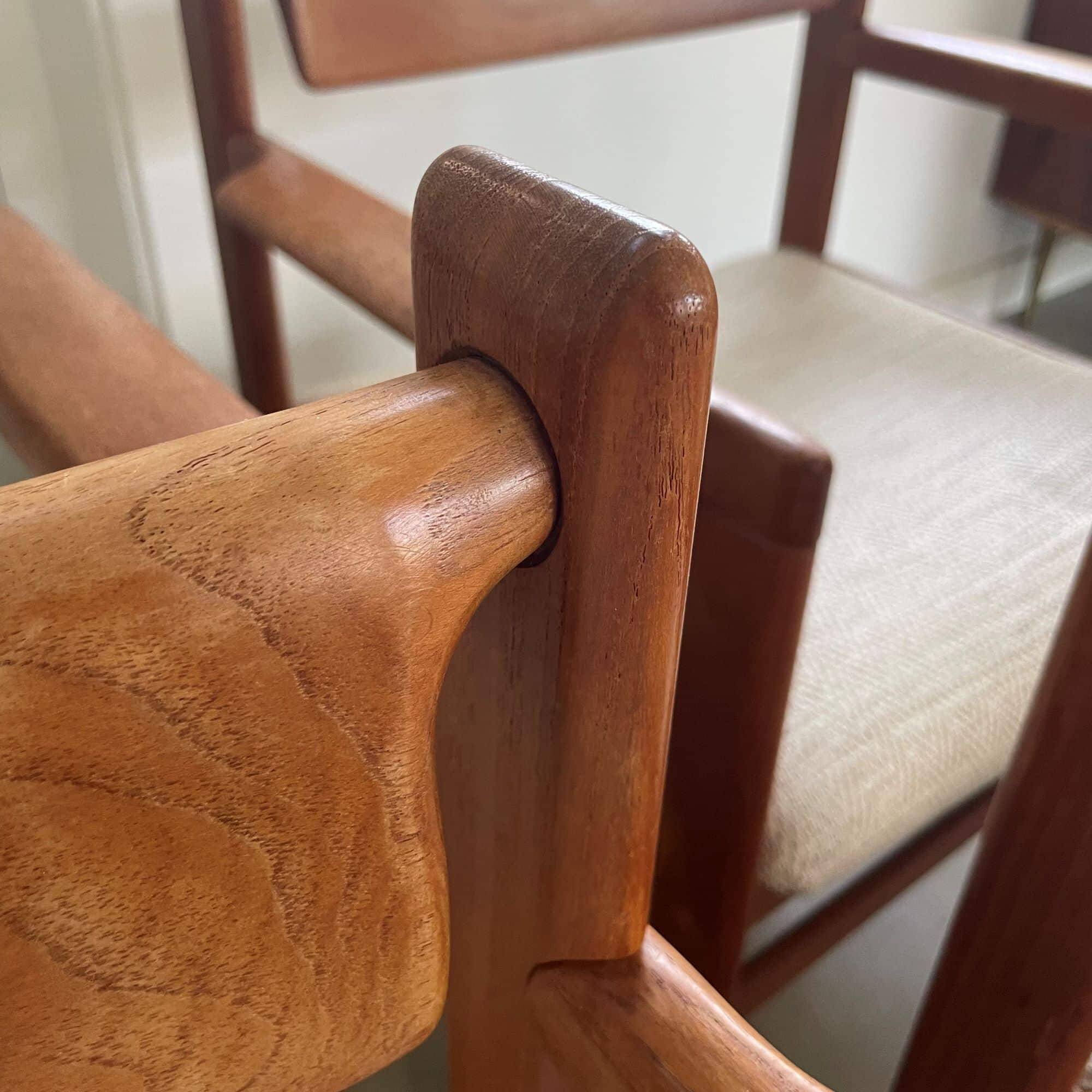 Set of wooden chairs, H.W. Klein for Bramin, Denmark, 1960s