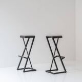 Set of two prototype bar stools from the 1950s.