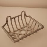 Metal wall-mounted soap holder