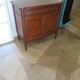 Louis XVI-style sideboard - 1 drawer - fluted legs - mahogany - solid wood