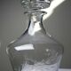 Small antique decanter in engraved Bohemian crystal, early 20th century.