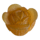 Original amber orange resin lamp in the shape of a cabbage, dating from the years.